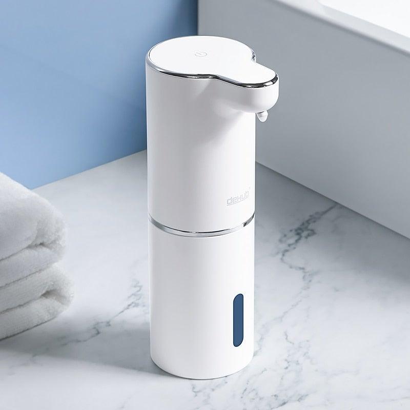 Automatic Foam Soap Dispensers Bathroom Smart Washing Hand Machine With USB Charging White High Quality Material  Automatic Touchless Soap Dispenser Rechargeable Foaming Soap Dispense With Adjustable Volume Suitable For Bathroom Office Hotel Stevvex