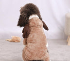 Autumn And Winter Dog Pet Costume Collection: Cozy Coral Fleece Cartoon Style Lootquake LLC