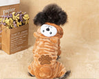 Autumn And Winter Dog Pet Costume Collection: Cozy Coral Fleece Cartoon Style Lootquake LLC