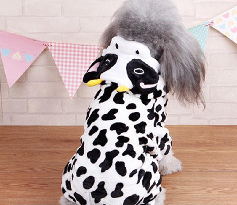 Autumn And Winter Dog Pet Costume Collection: Cozy Coral Fleece Cartoon Style Lootquake LLC