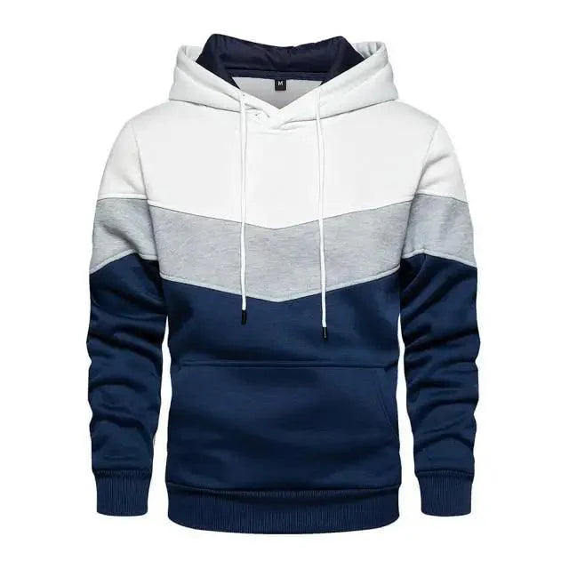 Autumn Casual Hoodie Male Thick Hoodies Hip Hop Streetwear Hooded Pullover Men Clothing  Hoodies for Men Pullover Hip Hop Colors Block Pocket Mens Shirts Sport Tops Sweatshirts Stevvex