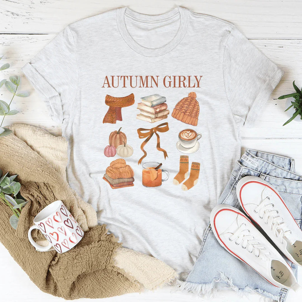 Autumn Girly Tee Peachy Sunday