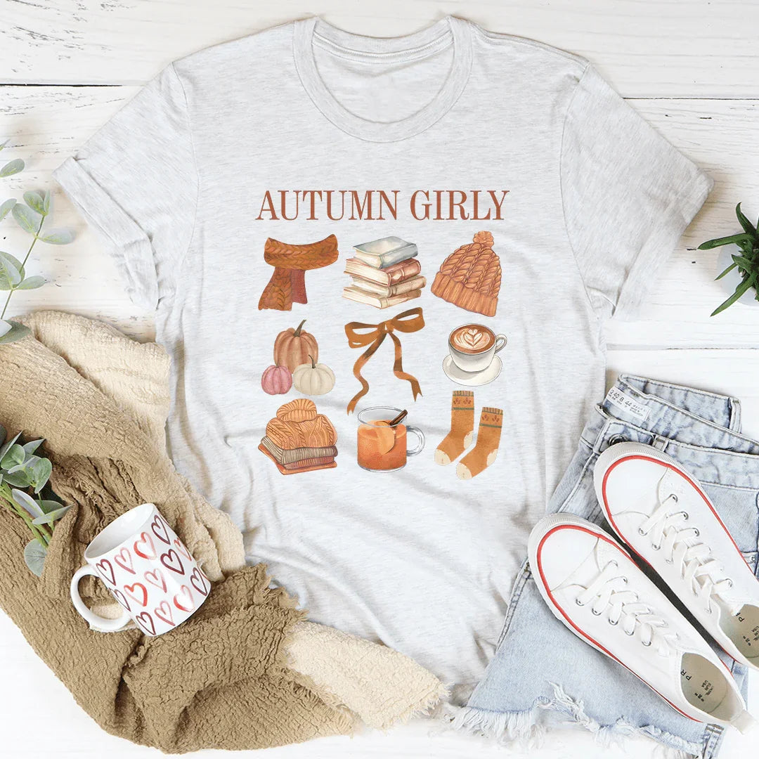 Autumn Girly Tee Peachy Sunday