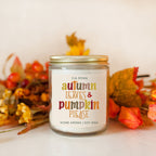 Toasted Pumpkin Spice Candle Soy Wax Autumn Pumpkin Pie Home Fragrance