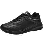 Autumn Mens Fashion White Sneakers Light Sport Shoes Black Leather Running Spring Winter Warm Soft Shoes Athletic Road Running Casual Lace Up Comfort Sports Fashion Sneakers Stevvex