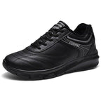 Autumn Mens Fashion White Sneakers Light Sport Shoes Black Leather Running Spring Winter Warm Soft Shoes Athletic Road Running Casual Lace Up Comfort Sports Fashion Sneakers Stevvex