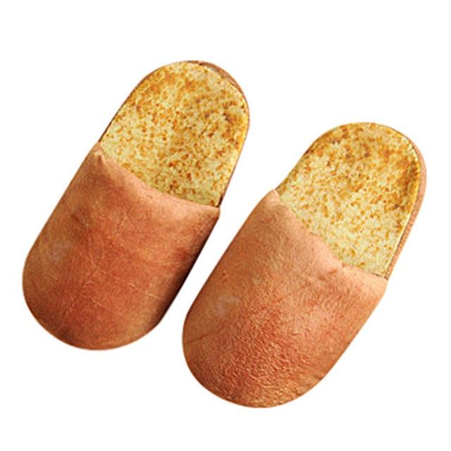 Autumn Winter Home Slippers Warm Home Shoes Look Bread Bun Plush Cotton Indoor Slipper For Women Comfort Slip On Memory Foam Slippers Fur Slip-On House Shoes Stevvex