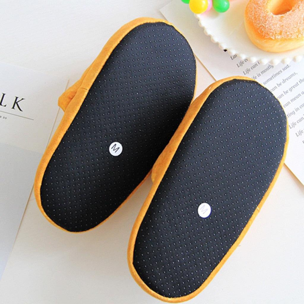 Autumn Winter Home Slippers Warm Home Shoes Look Bread Bun Plush Cotton Indoor Slipper For Women Comfort Slip On Memory Foam Slippers Fur Slip-On House Shoes Stevvex