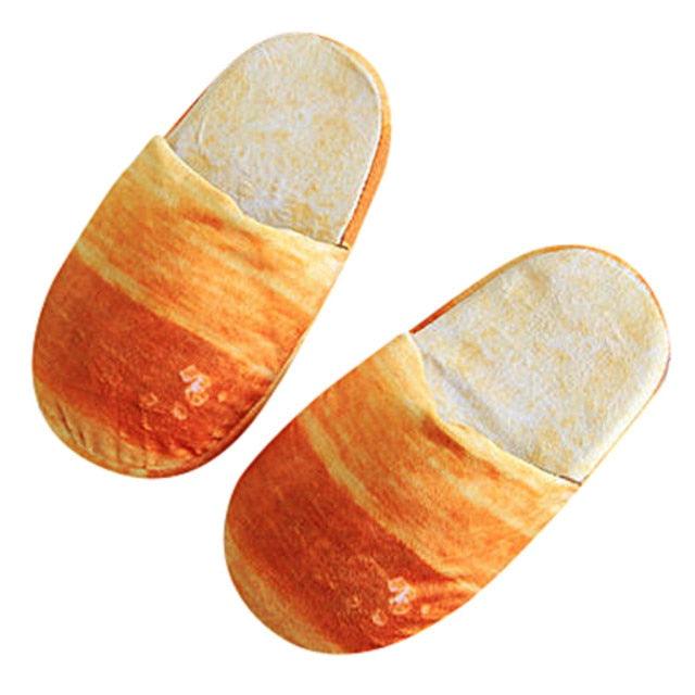 Autumn Winter Home Slippers Warm Home Shoes Look Bread Bun Plush Cotton Indoor Slipper For Women Comfort Slip On Memory Foam Slippers Fur Slip-On House Shoes Stevvex