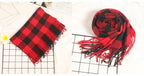 Autumn Winter Luxury Soft Men's Plaid Lightweight Scarf Elegant Thicken Wrap Shawl Ladies Lightweight Escharpe Soft Wool Elegant Neckwear Cashmere Scarf Long Thick Warm Unisex For Women Men Stevvex