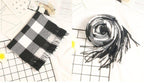 Autumn Winter Luxury Soft Men's Plaid Lightweight Scarf Elegant Thicken Wrap Shawl Ladies Lightweight Escharpe Soft Wool Elegant Neckwear Cashmere Scarf Long Thick Warm Unisex For Women Men Stevvex
