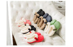 Autumn Winter New Lightweight Home Men's Slippers Non-Slip Warm And Waterproof Plush Cotton Slippers Classic Fur Lined Clog Waterproof Winter House Comfortable Indoor Slippers Stevvex