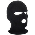 Autumn Winter Ski Mask 3-Hole Knit Hat Full Face Cover Balaclava Hats Funny Party Embroidery Beanies Caps Hole Knitted Full Face Cover Ski Neck Gaiter, Winter Balaclava Warm Knit Beanie for Outdoor Sports Outdoor Full Face Cover Thermal Ski Mask One Size Stevvex