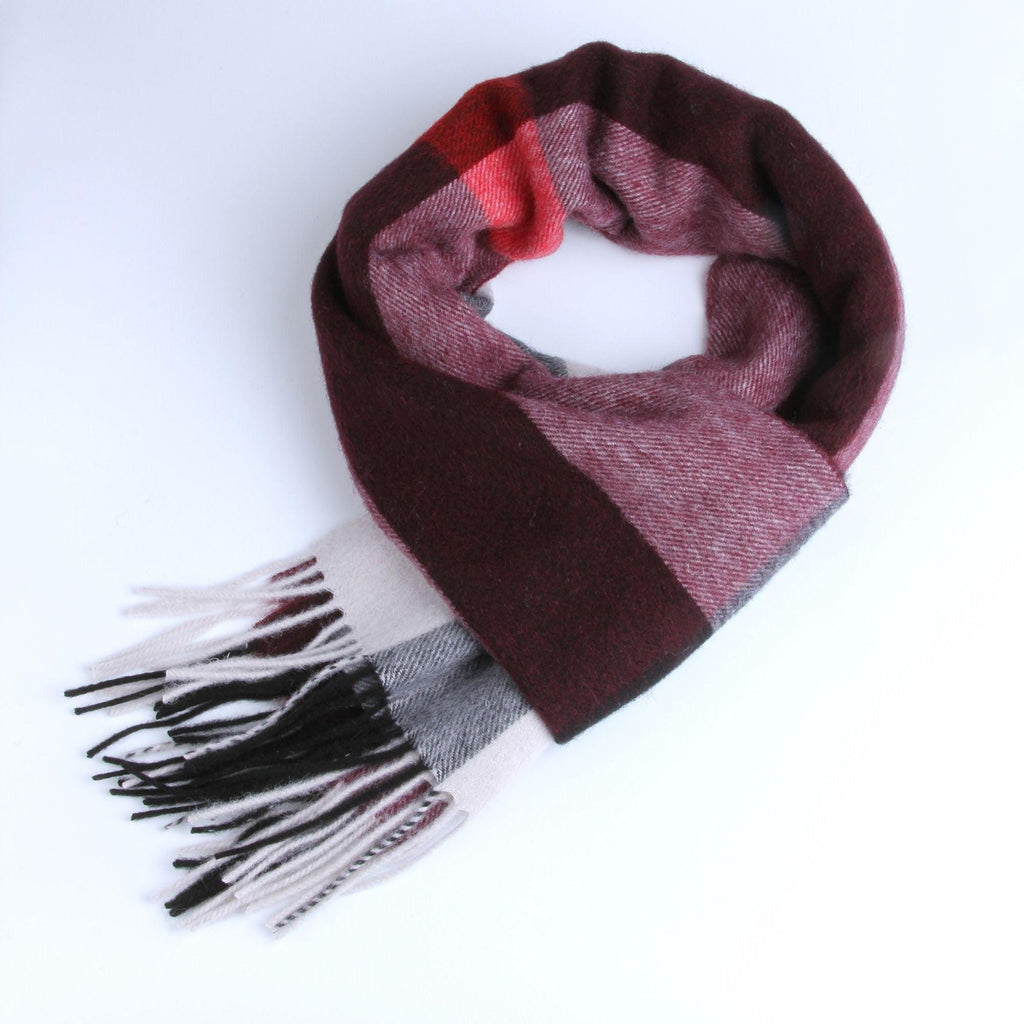 Autumn Winter Super Soft Hijab Classic Cashmere Tartan Lightweight Pure Wool Plaid Scarf Women's Shawls Elegant Thickened To Keep Warm For Women Stevvex