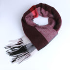 Autumn Winter Super Soft Hijab Classic Cashmere Tartan Lightweight Pure Wool Plaid Scarf Women's Shawls Elegant Thickened To Keep Warm For Women Stevvex