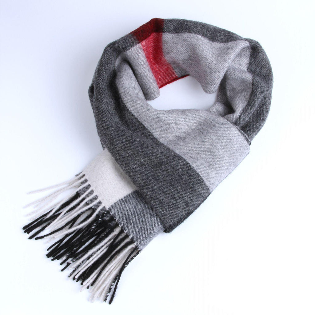 Autumn Winter Super Soft Hijab Classic Cashmere Tartan Lightweight Pure Wool Plaid Scarf Women's Shawls Elegant Thickened To Keep Warm For Women Stevvex