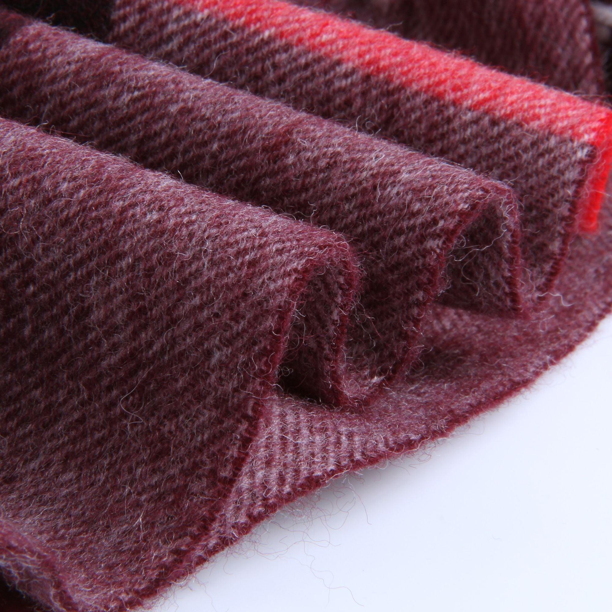 Autumn Winter Super Soft Hijab Classic Cashmere Tartan Lightweight Pure Wool Plaid Scarf Women's Shawls Elegant Thickened To Keep Warm For Women Stevvex