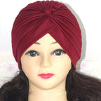 Autumn Winter Warm Headwear Soft Shine Silver Gold Lightweight Knot Twist Turban Headbands Cap Casual Streetwear Hats For Women