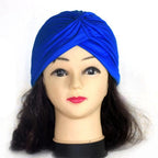 Autumn Winter Warm Headwear Soft Shine Silver Gold Lightweight Knot Twist Turban Headbands Cap Casual Streetwear Hats For Women