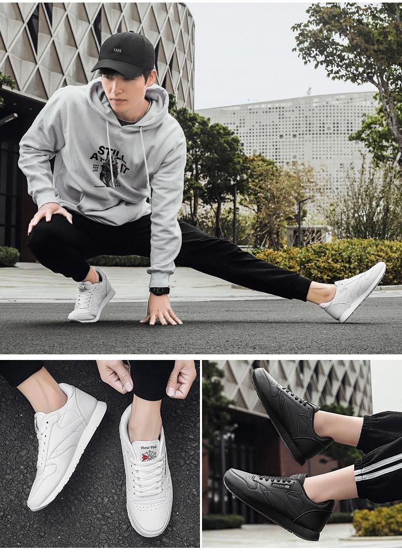 Autumn Womens Mens Sneakers Black Fashion Vulcanized Shoes Lace-up Casual Flats Light Couple Fashion Sneakers Breathable Casual Comfortable Lightweight Sneakers Stevvex