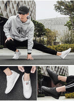 Autumn Womens Mens Sneakers Black Fashion Vulcanized Shoes Lace-up Casual Flats Light Couple Fashion Sneakers Breathable Casual Comfortable Lightweight Sneakers Stevvex