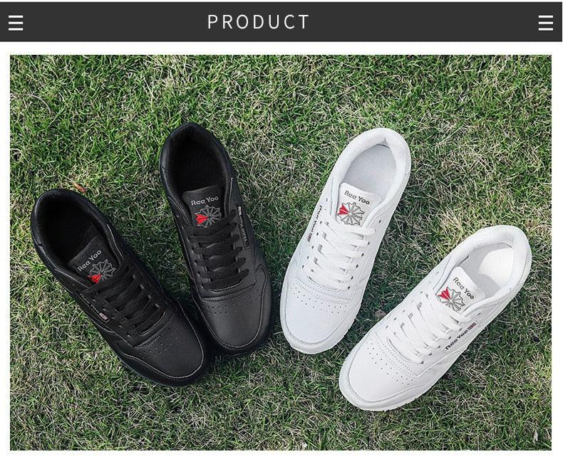 Autumn Womens Mens Sneakers Black Fashion Vulcanized Shoes Lace-up Casual Flats Light Couple Fashion Sneakers Breathable Casual Comfortable Lightweight Sneakers Stevvex