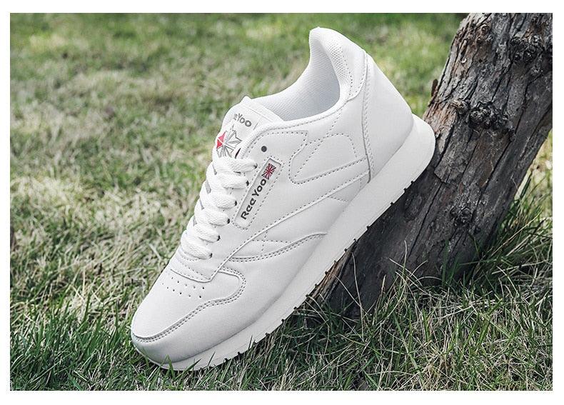 Autumn Womens Mens Sneakers Black Fashion Vulcanized Shoes Lace-up Casual Flats Light Couple Fashion Sneakers Breathable Casual Comfortable Lightweight Sneakers Stevvex
