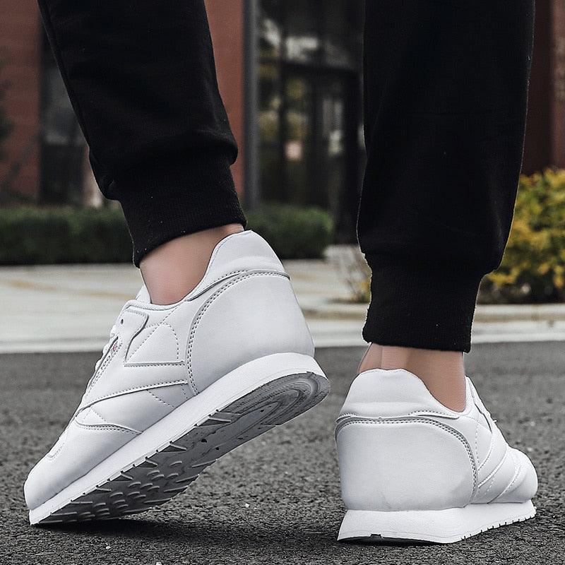 Autumn Womens Mens Sneakers Black Fashion Vulcanized Shoes Lace-up Casual Flats Light Couple Fashion Sneakers Breathable Casual Comfortable Lightweight Sneakers Stevvex