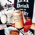 Autumn Leaves 20oz Glass Tumbler With Bamboo Lid, 2 Stainless Straws & Cleaner BandsCo Straps