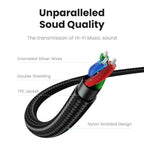 AUX Cable Jack 3.5mm Audio Cable 3.5 MM Jack Speaker Cable AUX Audio Input Adapter Male To Male AUX Cord For Headphones Car Home Stereos Speaker Mobile Phone