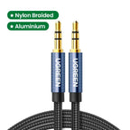 AUX Cable Jack 3.5mm Audio Cable 3.5 MM Jack Speaker Cable AUX Audio Input Adapter Male To Male AUX Cord For Headphones Car Home Stereos Speaker Mobile Phone