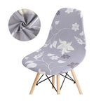 Avangarde Style  Printed Seat Cover For Shell Chair Armless Shell Chair Cover Banquet Home Slipcover Elastic Removable Stretch High Back For Sofa Armchairs Stevvex