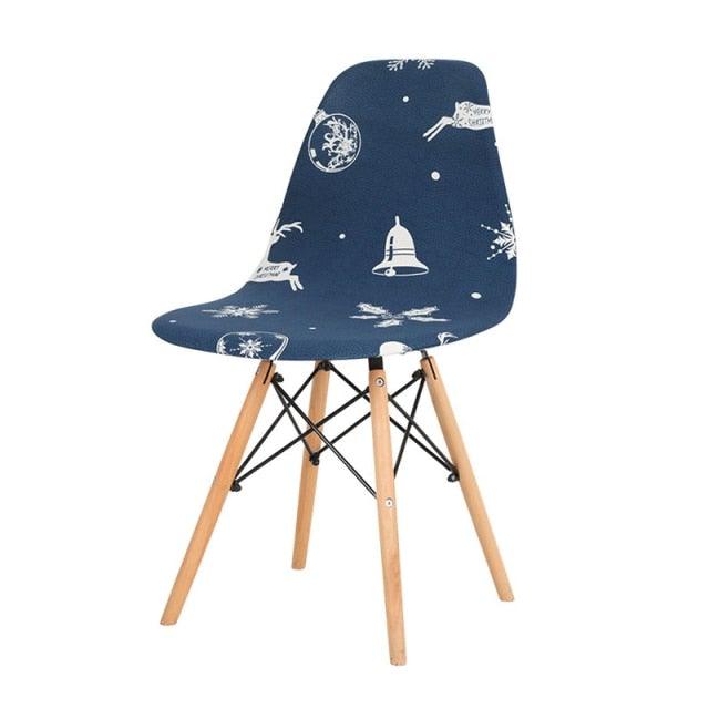 Avangarde Style  Printed Seat Cover For Shell Chair Armless Shell Chair Cover Banquet Home Slipcover Elastic Removable Stretch High Back For Sofa Armchairs Stevvex