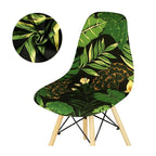 Avangarde Style  Printed Seat Cover For Shell Chair Armless Shell Chair Cover Banquet Home Slipcover Elastic Removable Stretch High Back For Sofa Armchairs Stevvex