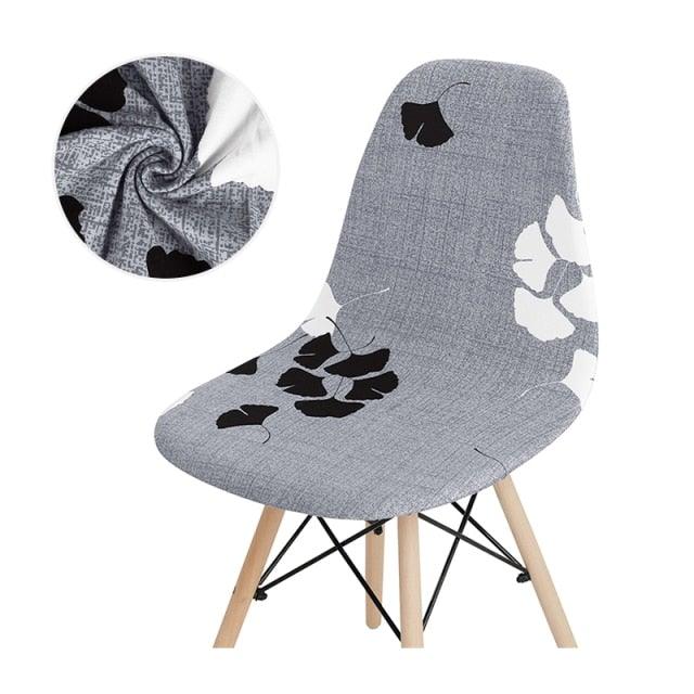 Avangarde Style  Printed Seat Cover For Shell Chair Armless Shell Chair Cover Banquet Home Slipcover Elastic Removable Stretch High Back For Sofa Armchairs Stevvex