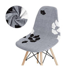 Avangarde Style  Printed Seat Cover For Shell Chair Armless Shell Chair Cover Banquet Home Slipcover Elastic Removable Stretch High Back For Sofa Armchairs Stevvex