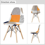 Avangarde Style  Printed Seat Cover For Shell Chair Armless Shell Chair Cover Banquet Home Slipcover Elastic Removable Stretch High Back For Sofa Armchairs Stevvex