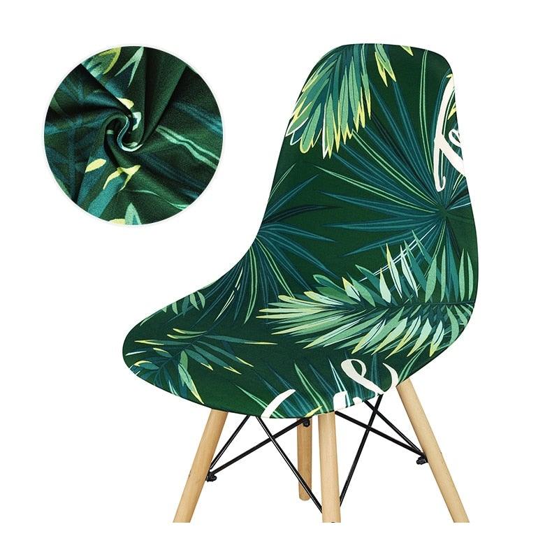 Avangarde Style  Printed Seat Cover For Shell Chair Armless Shell Chair Cover Banquet Home Slipcover Elastic Removable Stretch High Back For Sofa Armchairs Stevvex