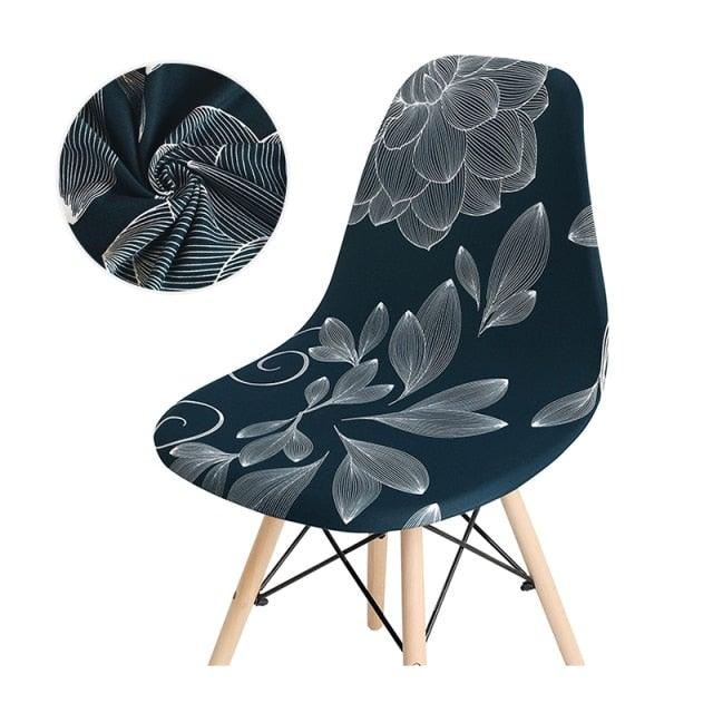 Avangarde Style  Printed Seat Cover For Shell Chair Armless Shell Chair Cover Banquet Home Slipcover Elastic Removable Stretch High Back For Sofa Armchairs Stevvex