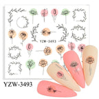 Avocado Fruit Transfer Nail Stickers Charms Winter Water Sticker For Nails Sliders Character Image Tattoo Decal Decoration Cute Summer Nail Art Stickers Summer Fruit Stickers on Nails Unicorn Banana Cherry Avocado Dog Strawberry Nail Art Decals