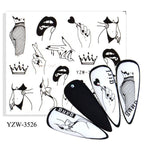 Avocado Fruit Transfer Nail Stickers Charms Winter Water Sticker For Nails Sliders Character Image Tattoo Decal Decoration Cute Summer Nail Art Stickers Summer Fruit Stickers on Nails Unicorn Banana Cherry Avocado Dog Strawberry Nail Art Decals