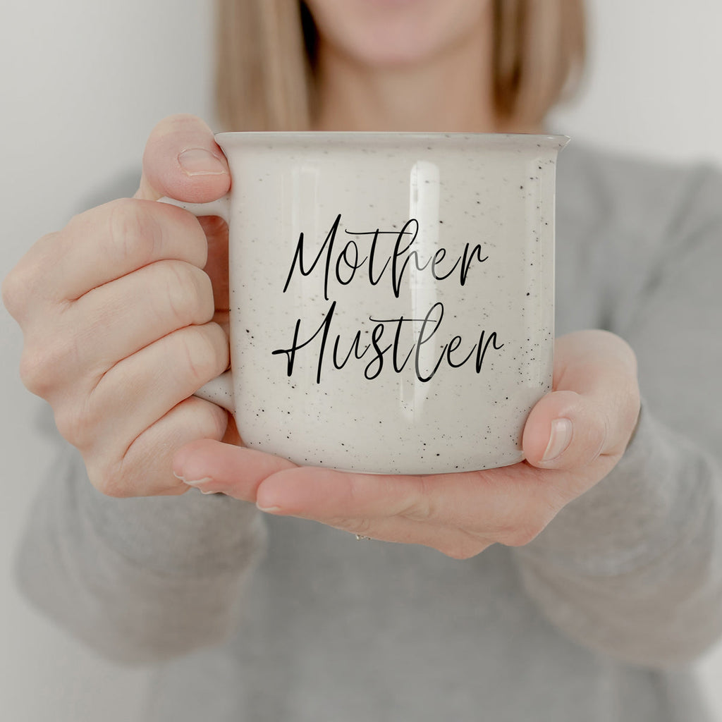Mother Hustler 14.5oz Ceramic Coffee Mug - Funny Mom Hustle Gift For Moms BandsCo Straps