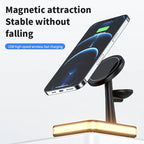 3 In 1 Magnetic Wireless Charger Stand Pi-Mart
