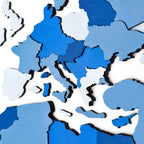 3D Wooden World Map Azure Enjoy The Wood