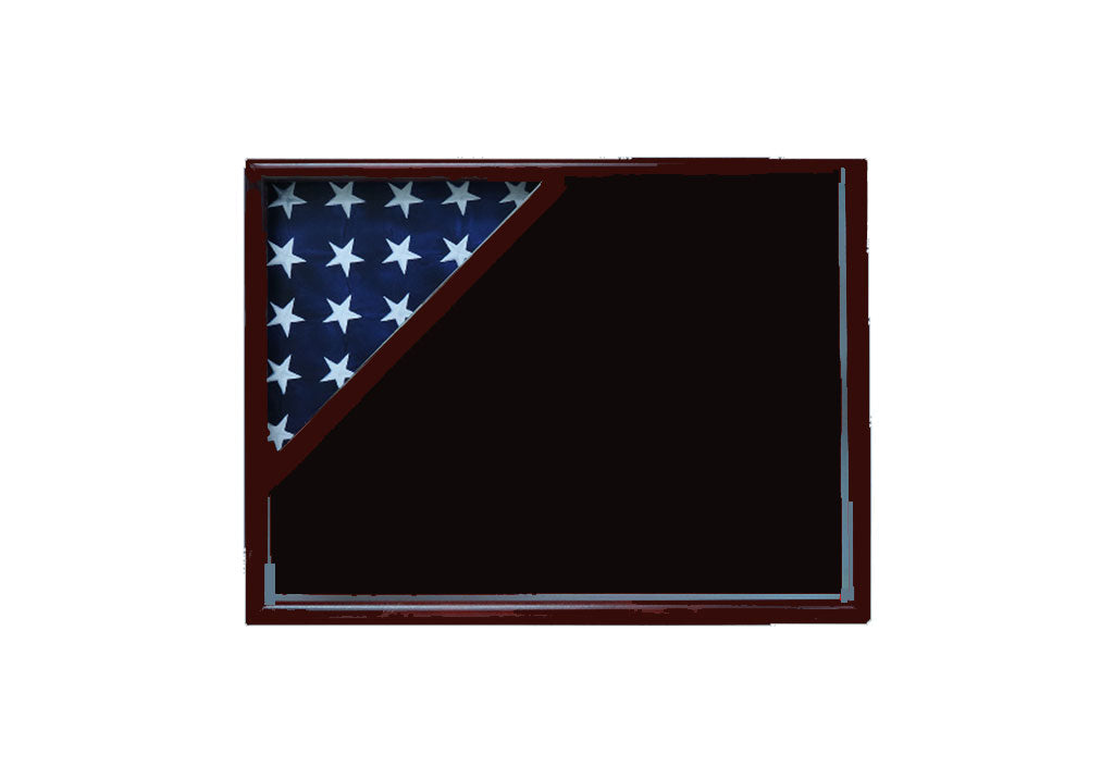 Shadow box for 3x5 flag, Cherry The Military Gift Store