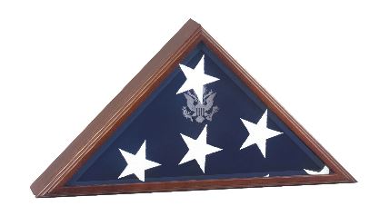 American Burial Flag Box, Large Coffin USA Flag Display Case. The Military Gift Store