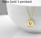 Personalized Pendant Stainless Steel Necklace