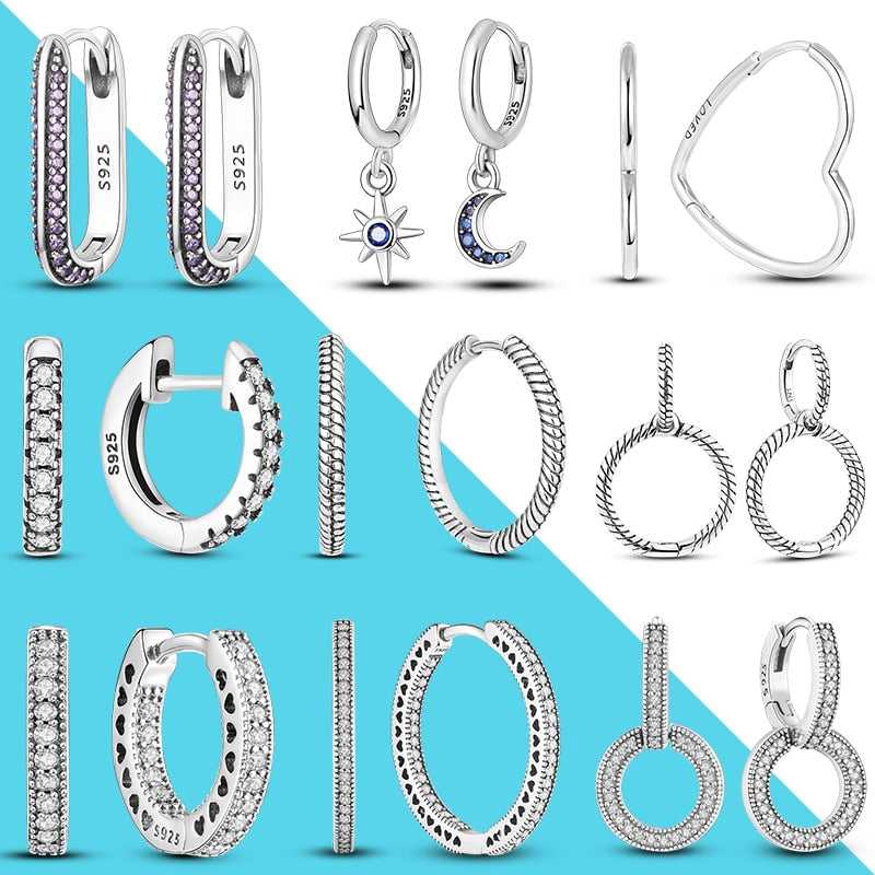 Charm Double Hoop Earrings Pi-Mart