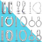 Charm Double Hoop Earrings Pi-Mart