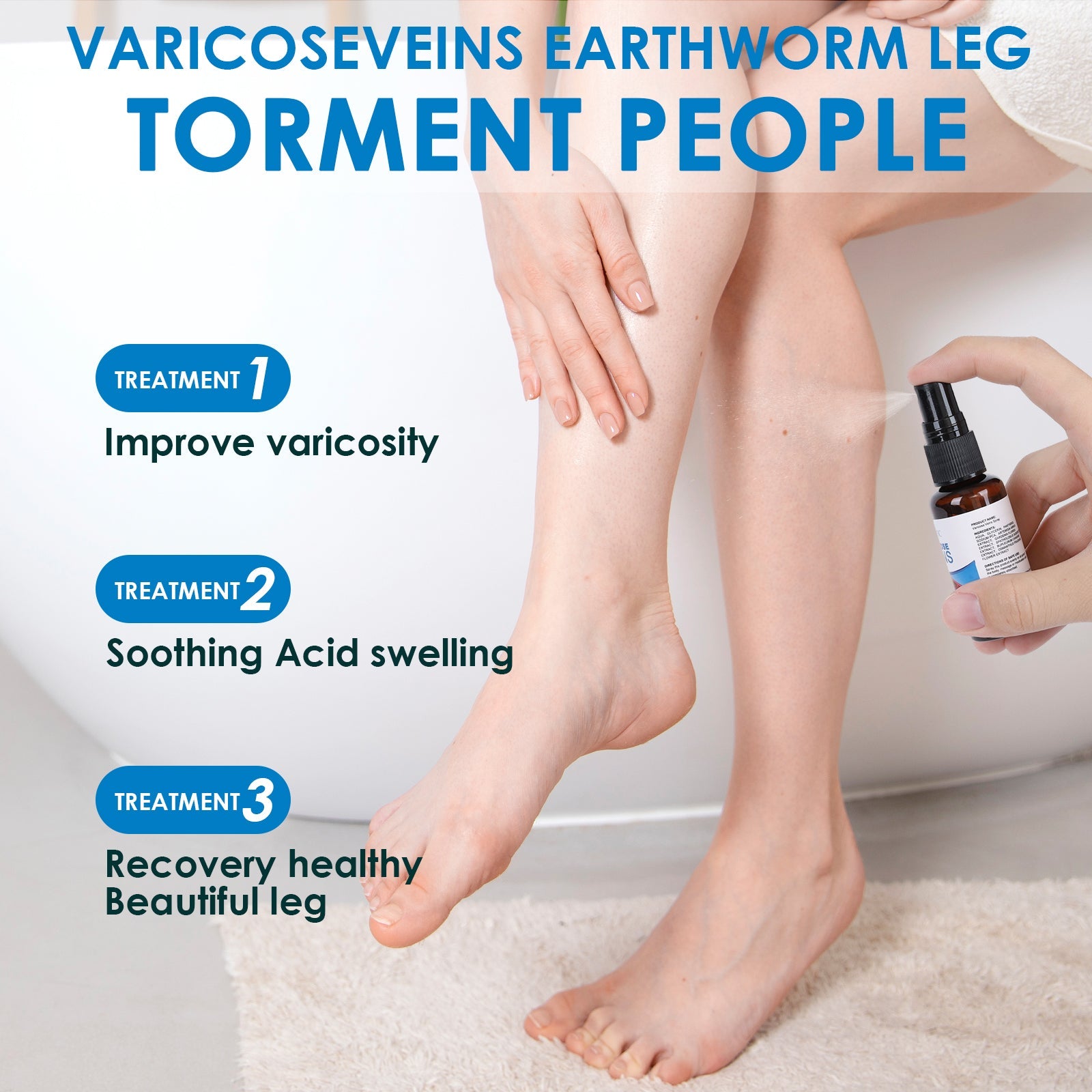 30ml Varicose Vein Spray Multi-Purpose Knee And Leg Care Spray Promote Blood Circulation Lootquake LLC